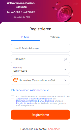 Vulkan Spiele Registrieren